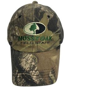 Men’s Mossy Oak Field Staff Camouflage Cap Adjustable Strap Good Condition